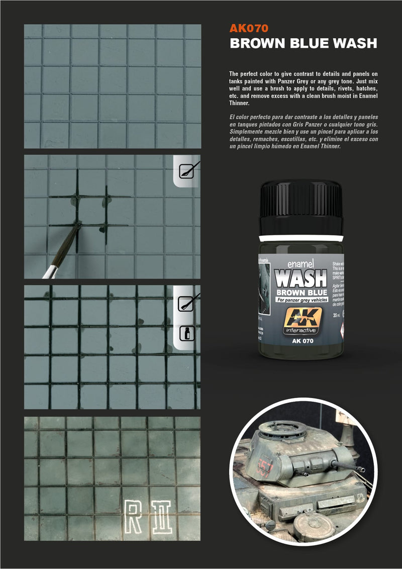 AK Interactive: Washes - Panzer Grey