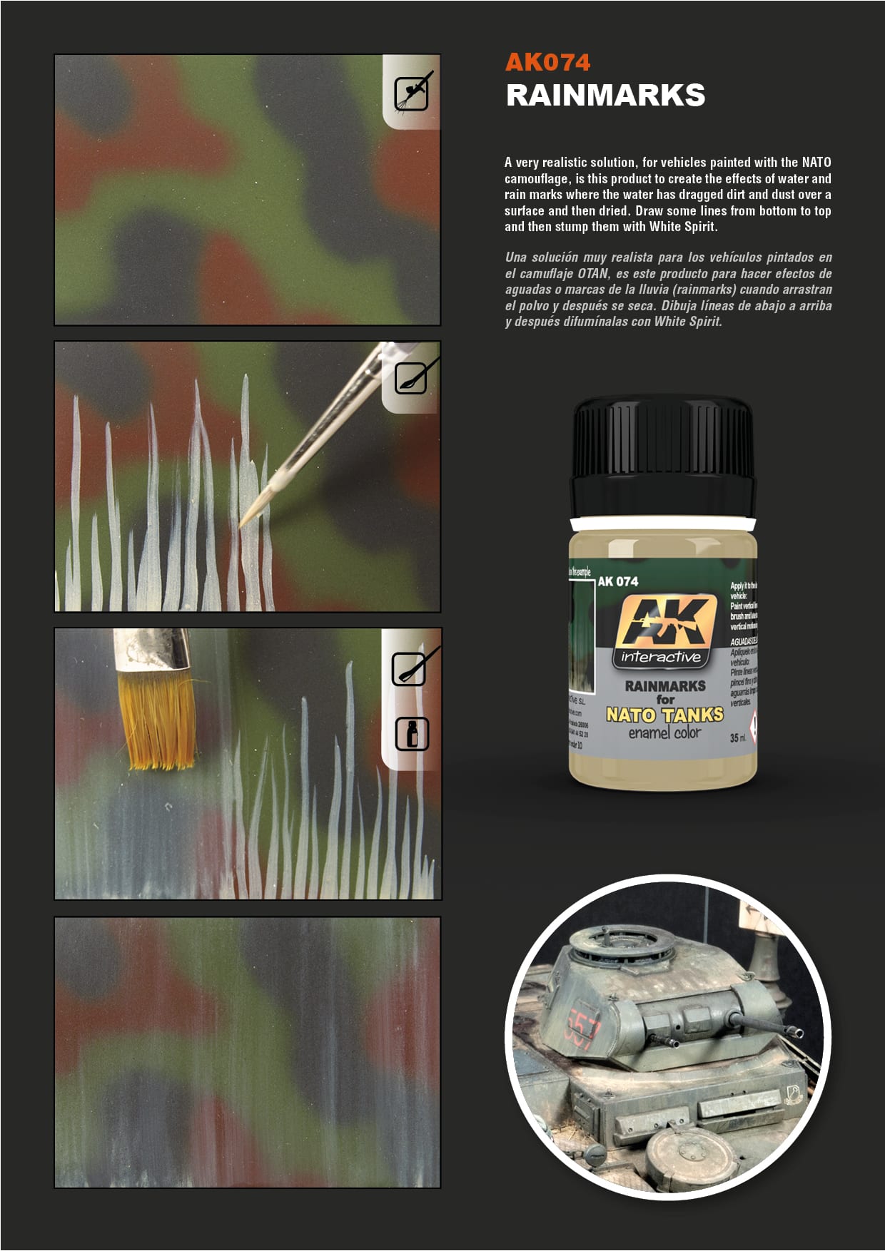 AK Interactive: Effects - Rainmarks