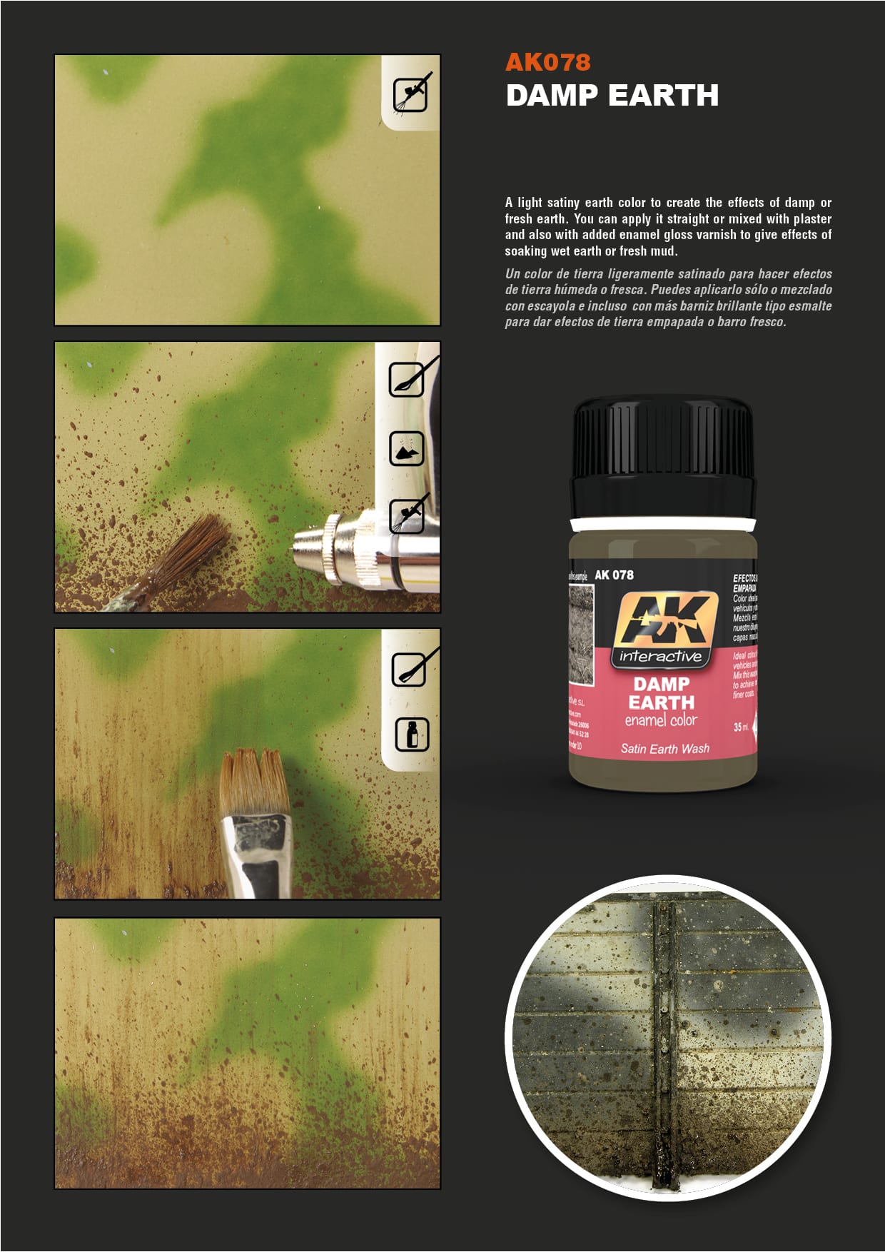AK Interactive: Effects - Damp Earth