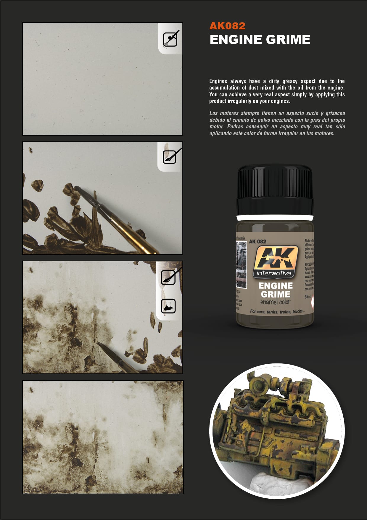 AK Interactive: Effects - Engine Grime