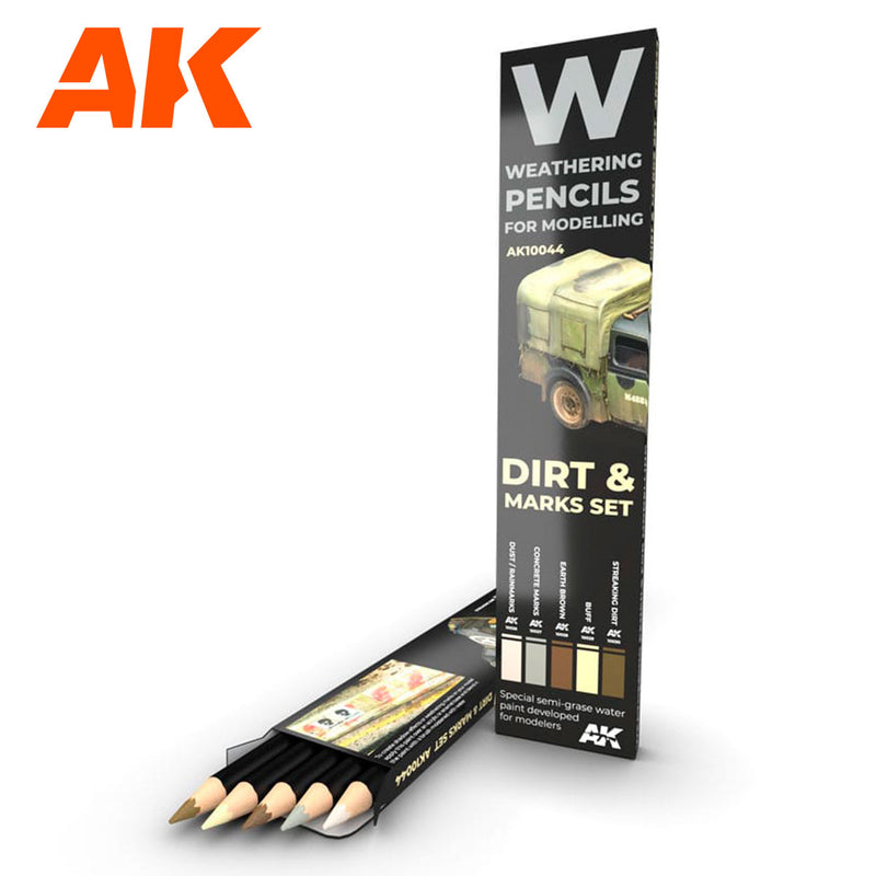 AK Interactive: Weathering Pencils - Dirt & Marks