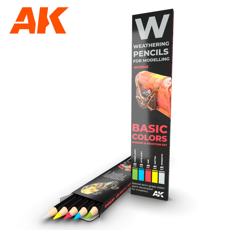 AK Interactive: Weathering Pencils - Basic Colours