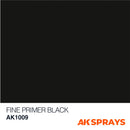 AK Interactive: Sprays - Fine Primer Black