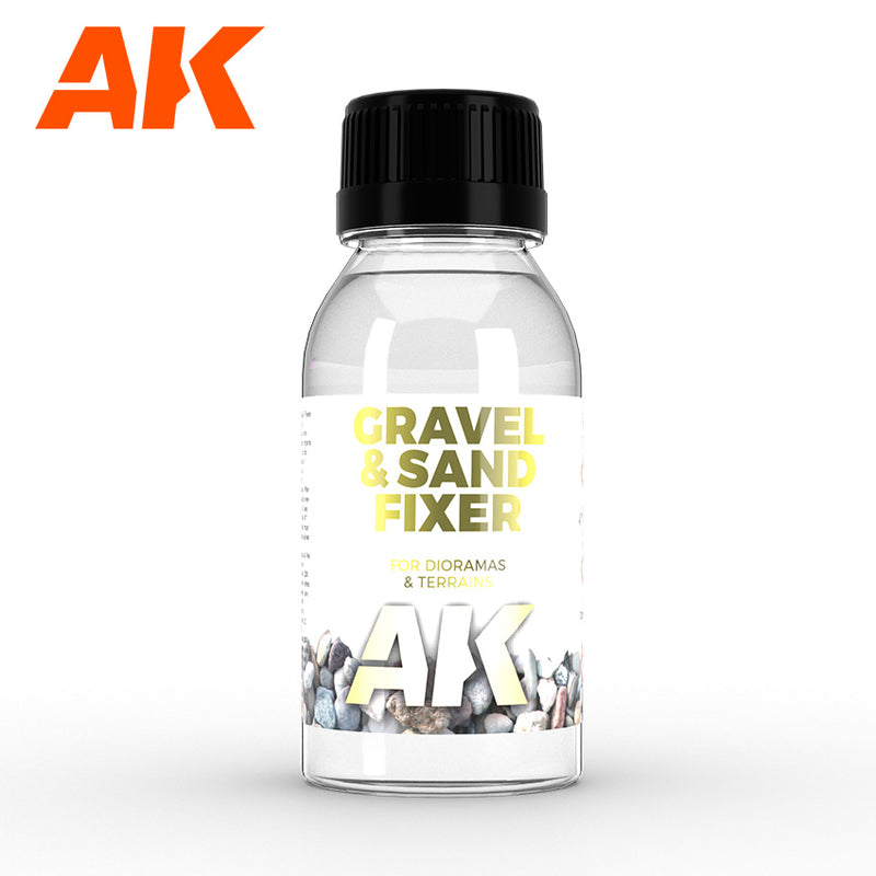 AK Interactive: Gravel and Sand Fixer 100ml