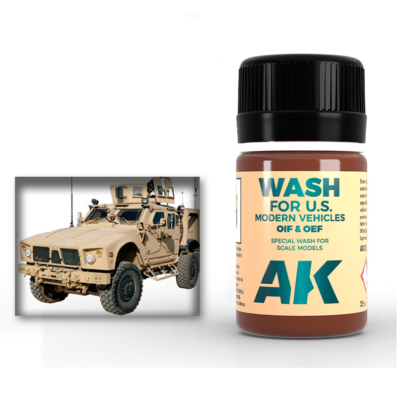 AK Interactive: Washes - US Vehicles (OIF & OEF)