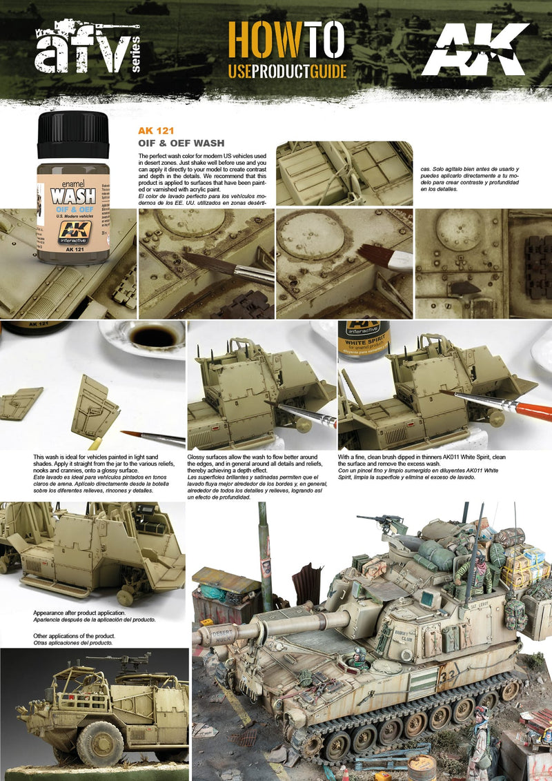 AK Interactive: Washes - US Vehicles (OIF & OEF)