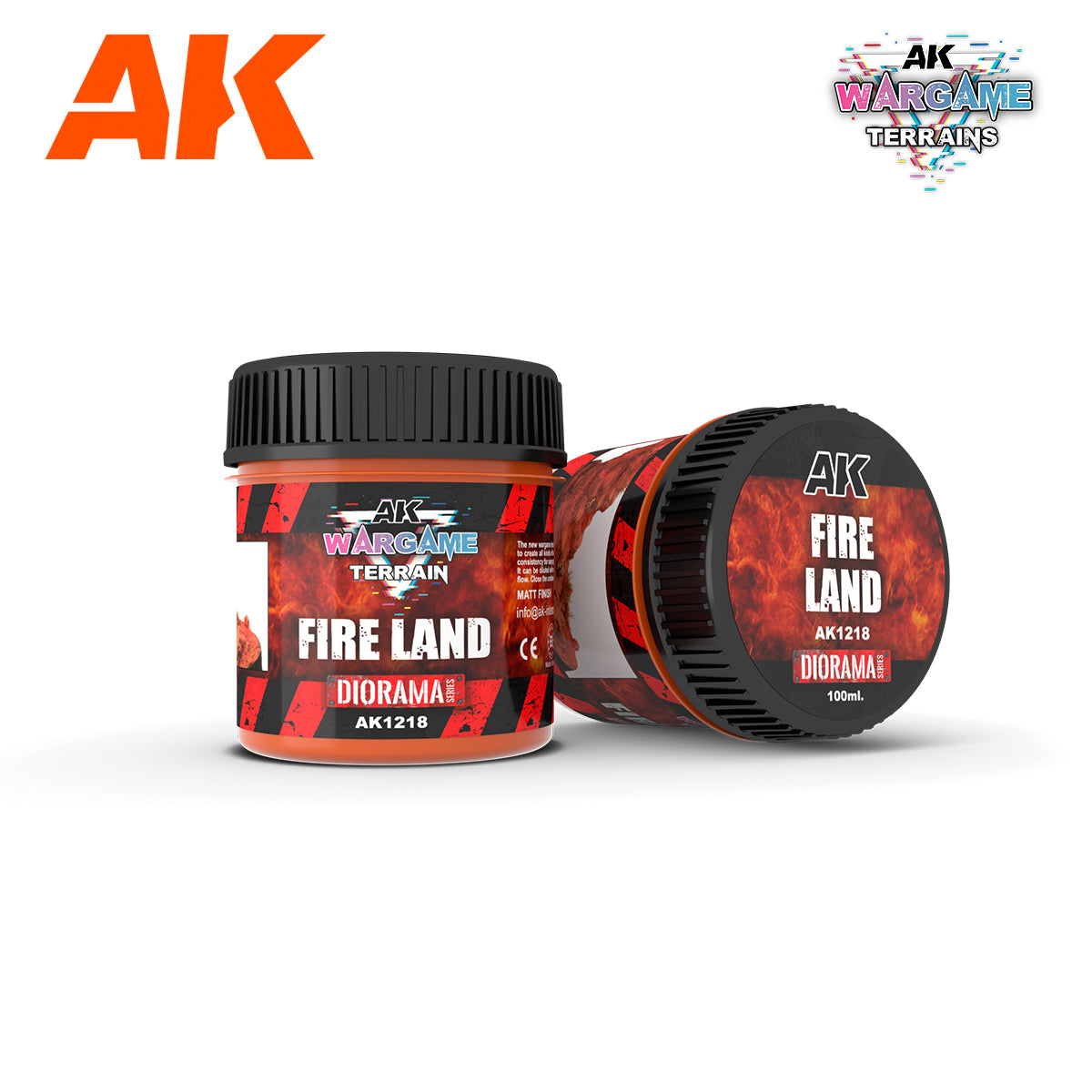 AK Interactive: Wargame Terrains - Fire Land 100ml