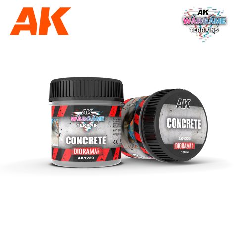 AK Interactive: Wargame Terrains - Concrete 100ml