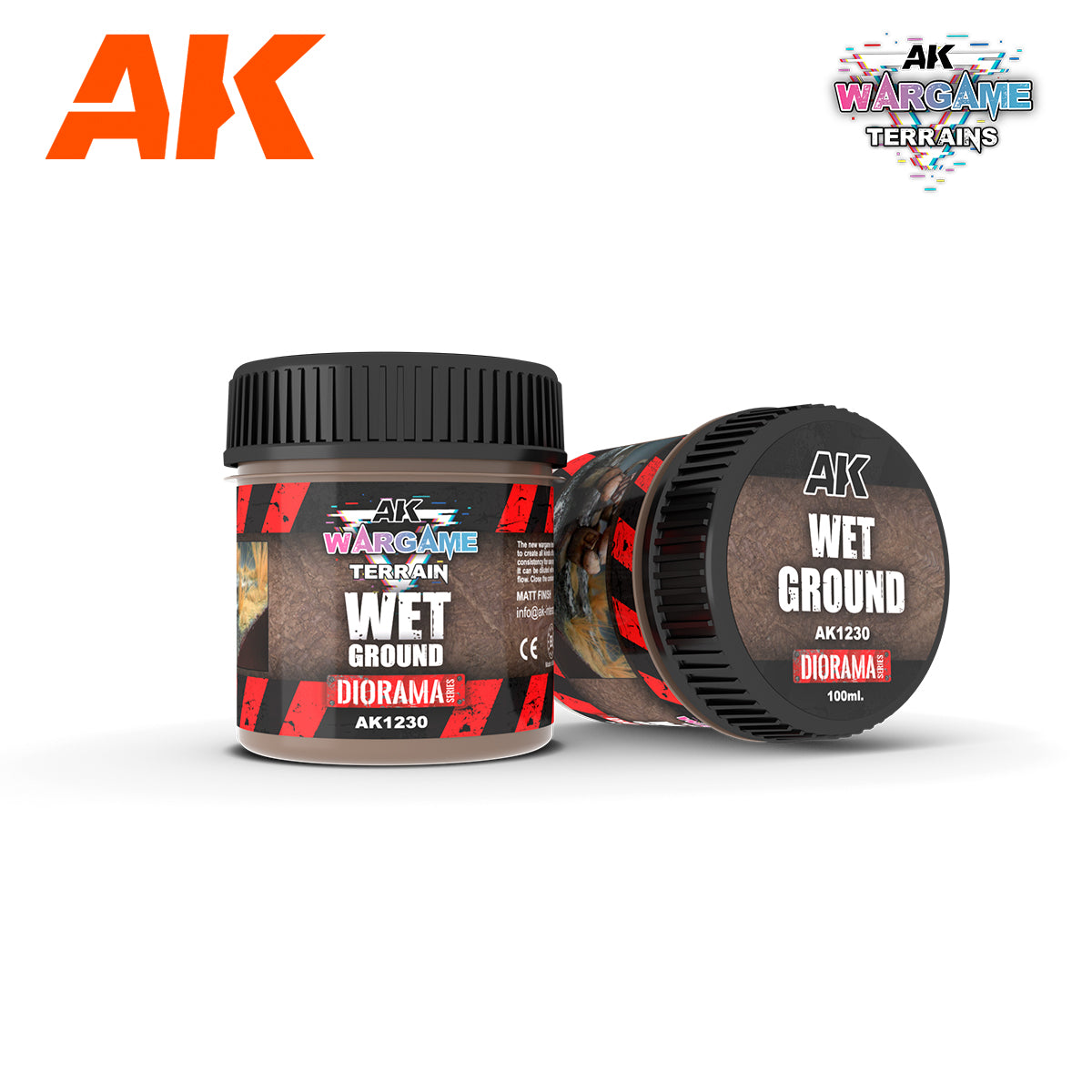 AK Interactive: Wargame Terrains - Wet Ground 100ml
