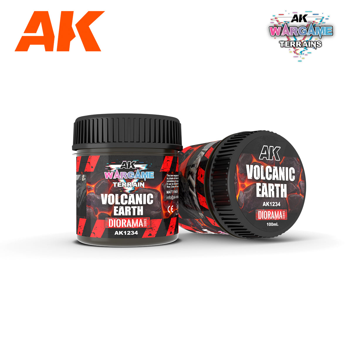 AK Interactive: Wargame Terrains - Volcanic Earth 100ml