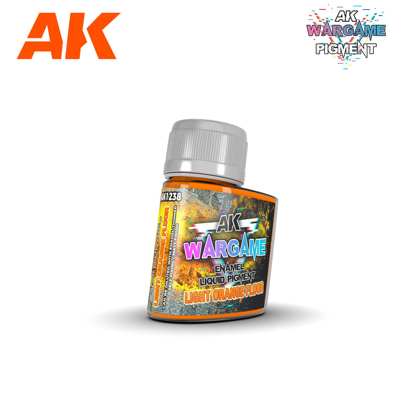 AK Interactive: Liquid Pigment - Light Orange Fluor 35ml