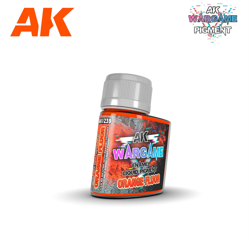 AK Interactive: Liquid Pigment - Orange Fluor 35ml