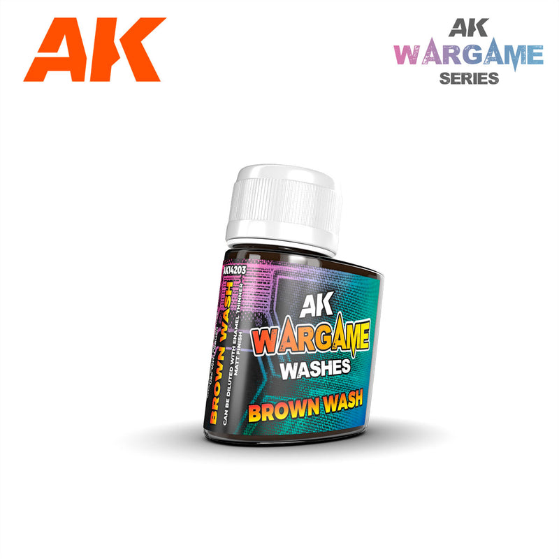 AK Interactive: Enamel Washes - Brown 35ml