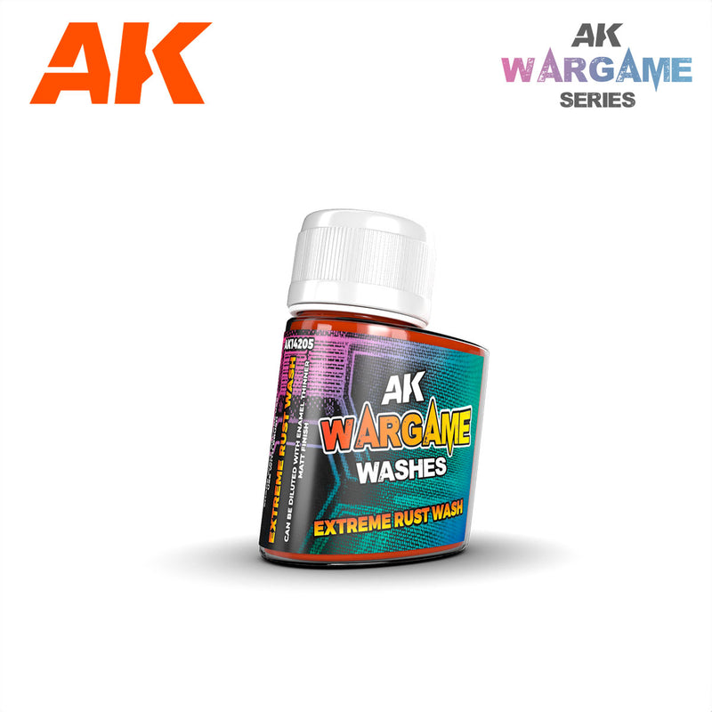 AK Interactive: Enamel Washes - Extreme Rust 35ml