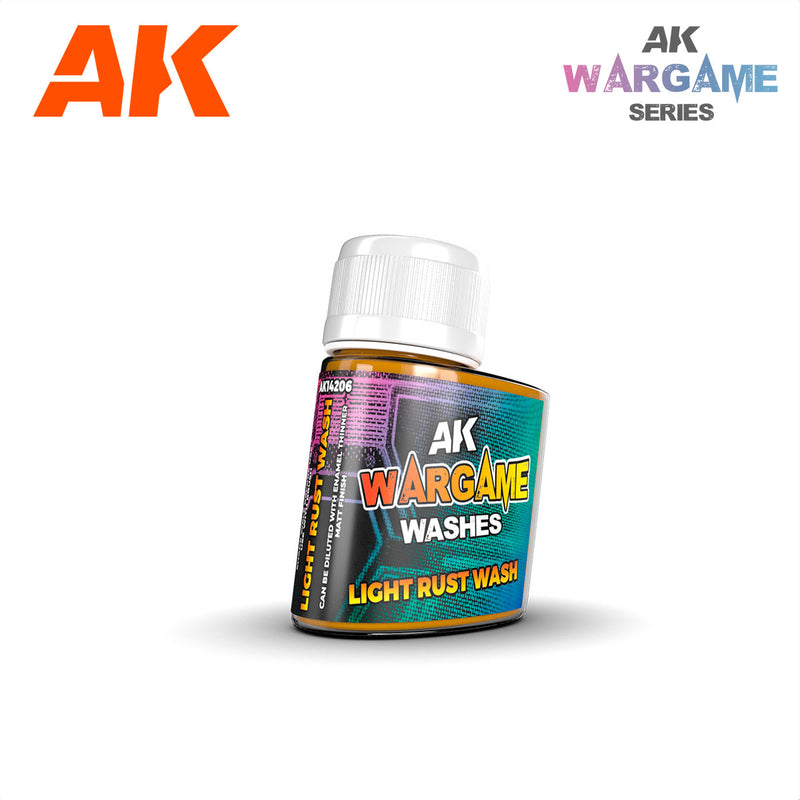 AK Interactive: Enamel Washes - Light Rust 35ml