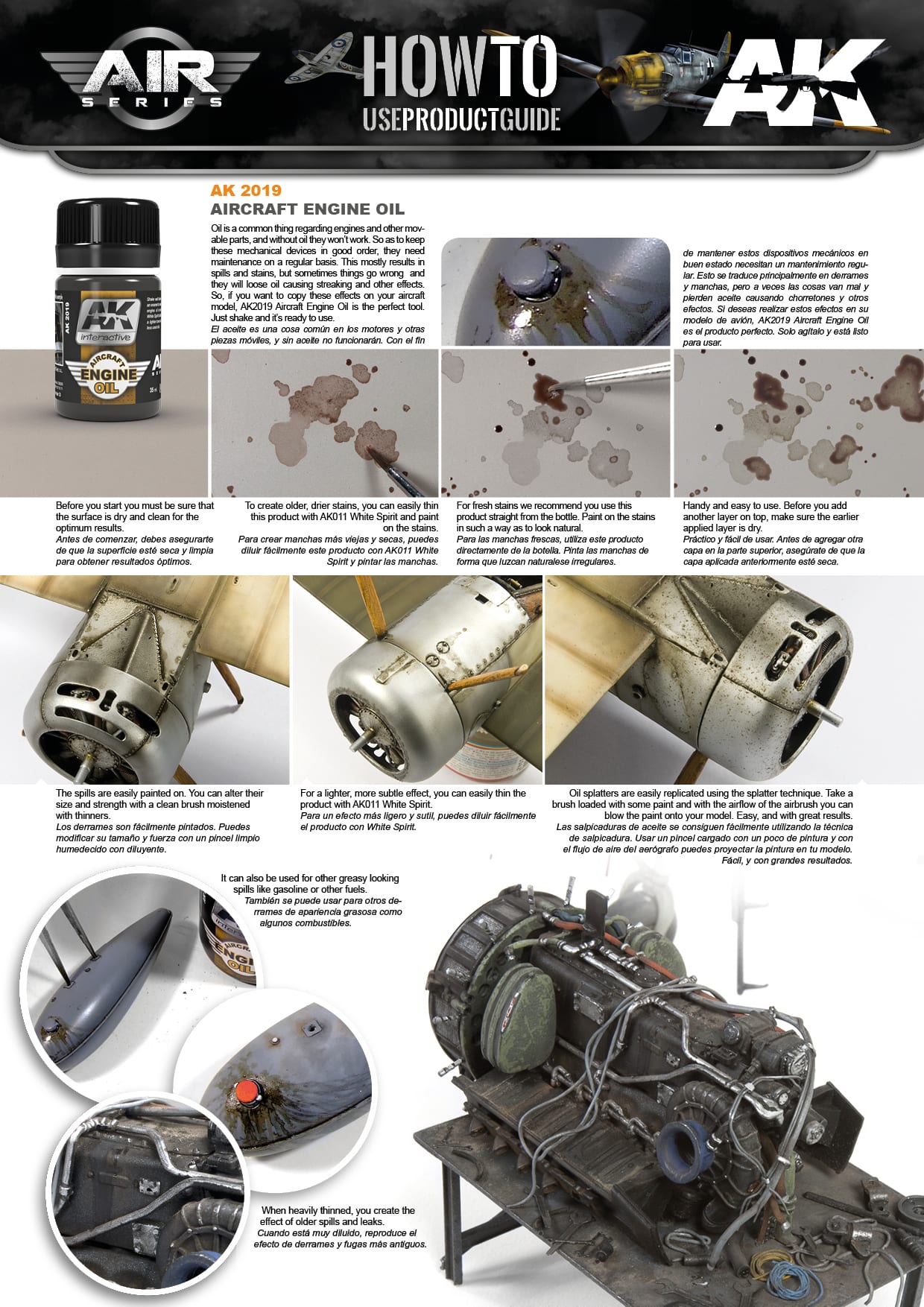 AK Interactive: Effects - Aircraft Engine Oil