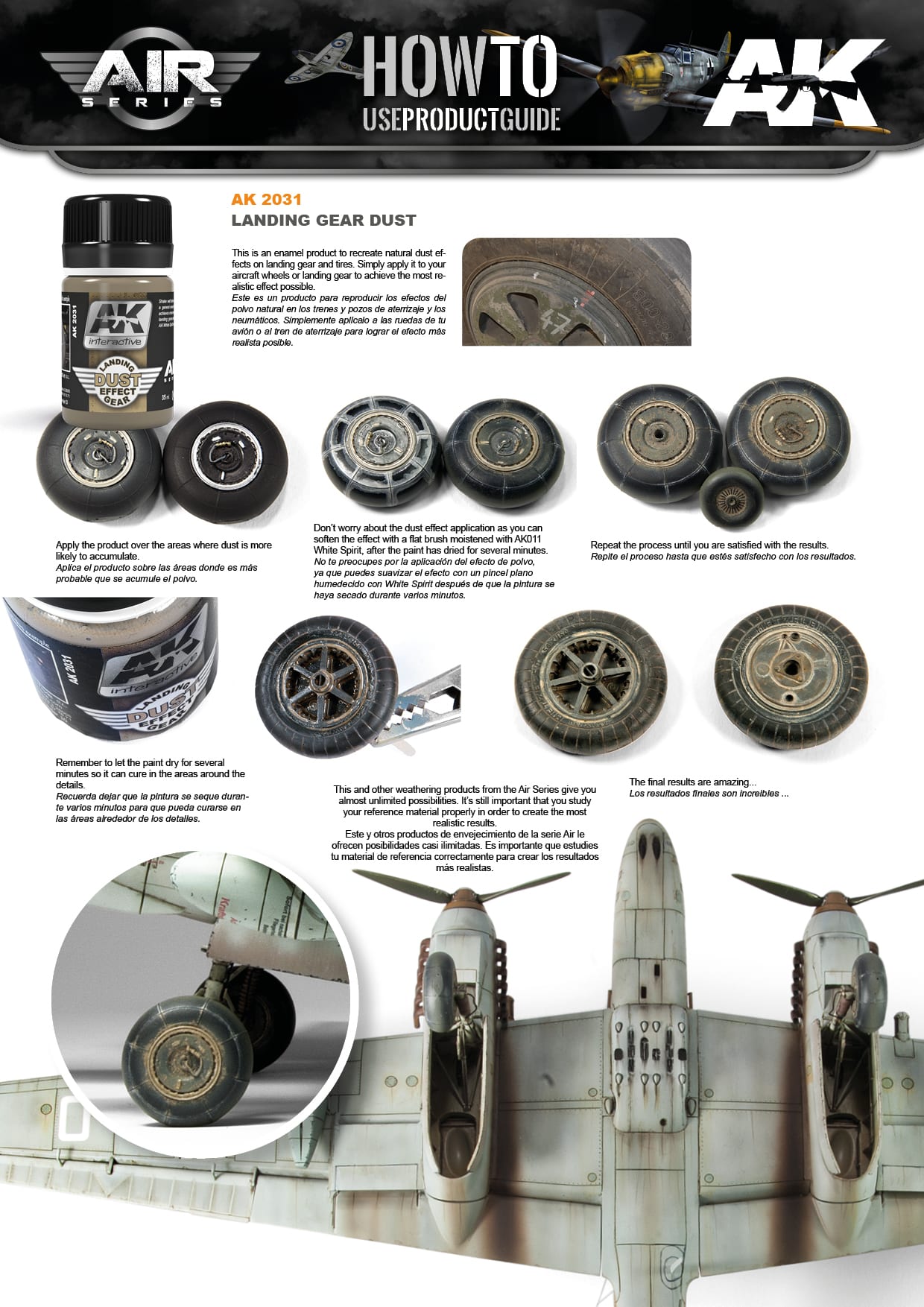 AK Interactive: Effects - Landing Gear Dust