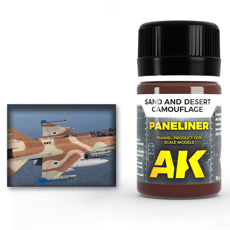 AK Interactive: Paneliner for Sand and Desert Camo