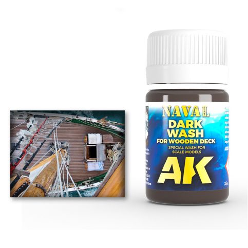 AK Interactive: Washes - Naval Dark for Wood Decks
