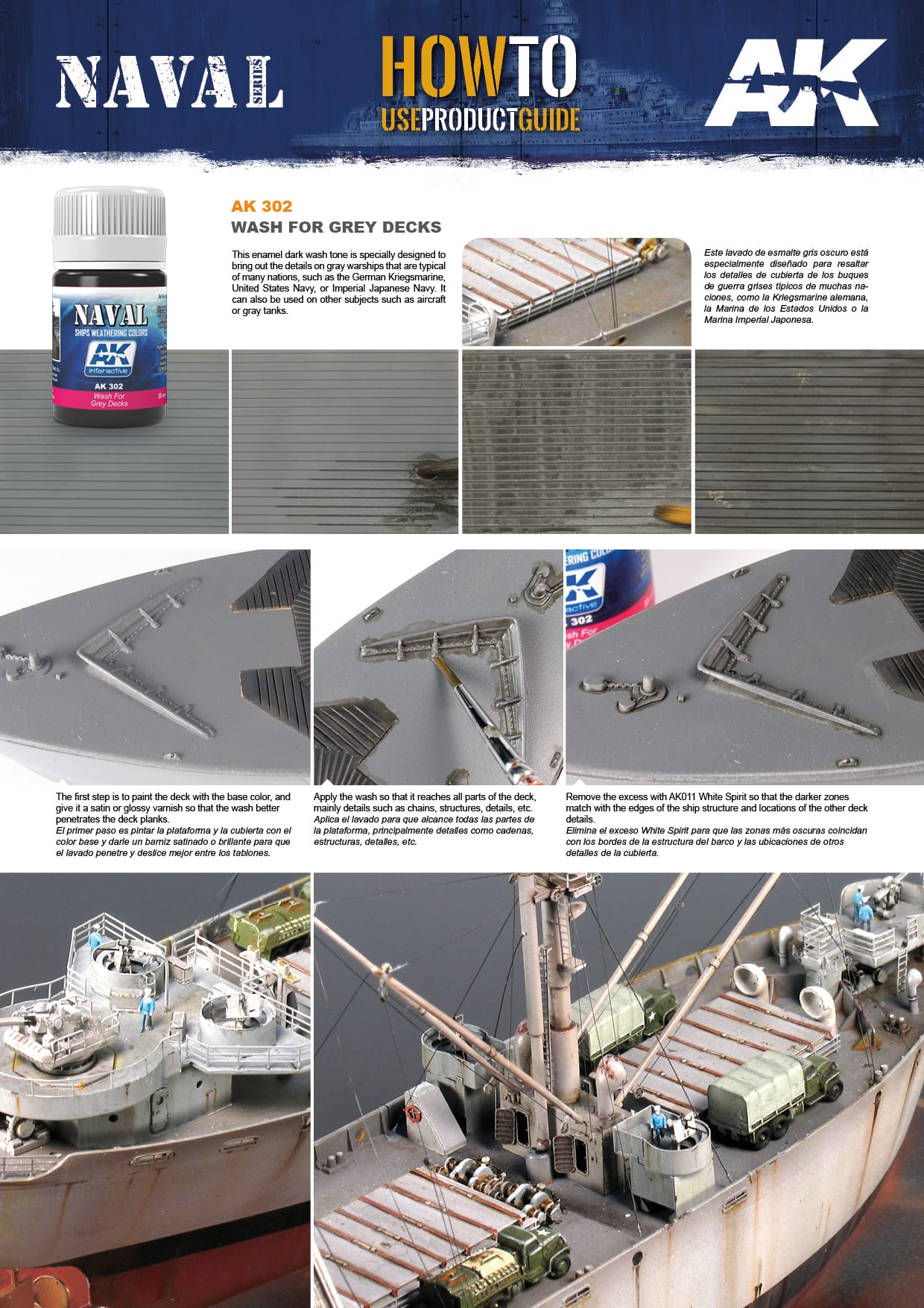 AK Interactive: Washes - Naval Grey for Decks
