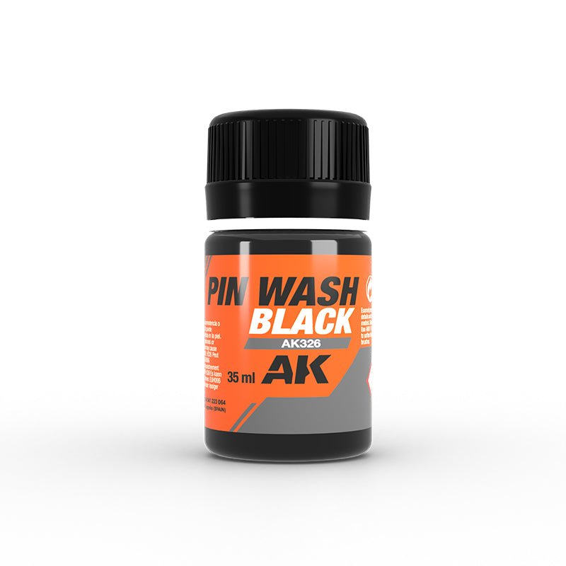 AK Interactive: Pin Wash - Black