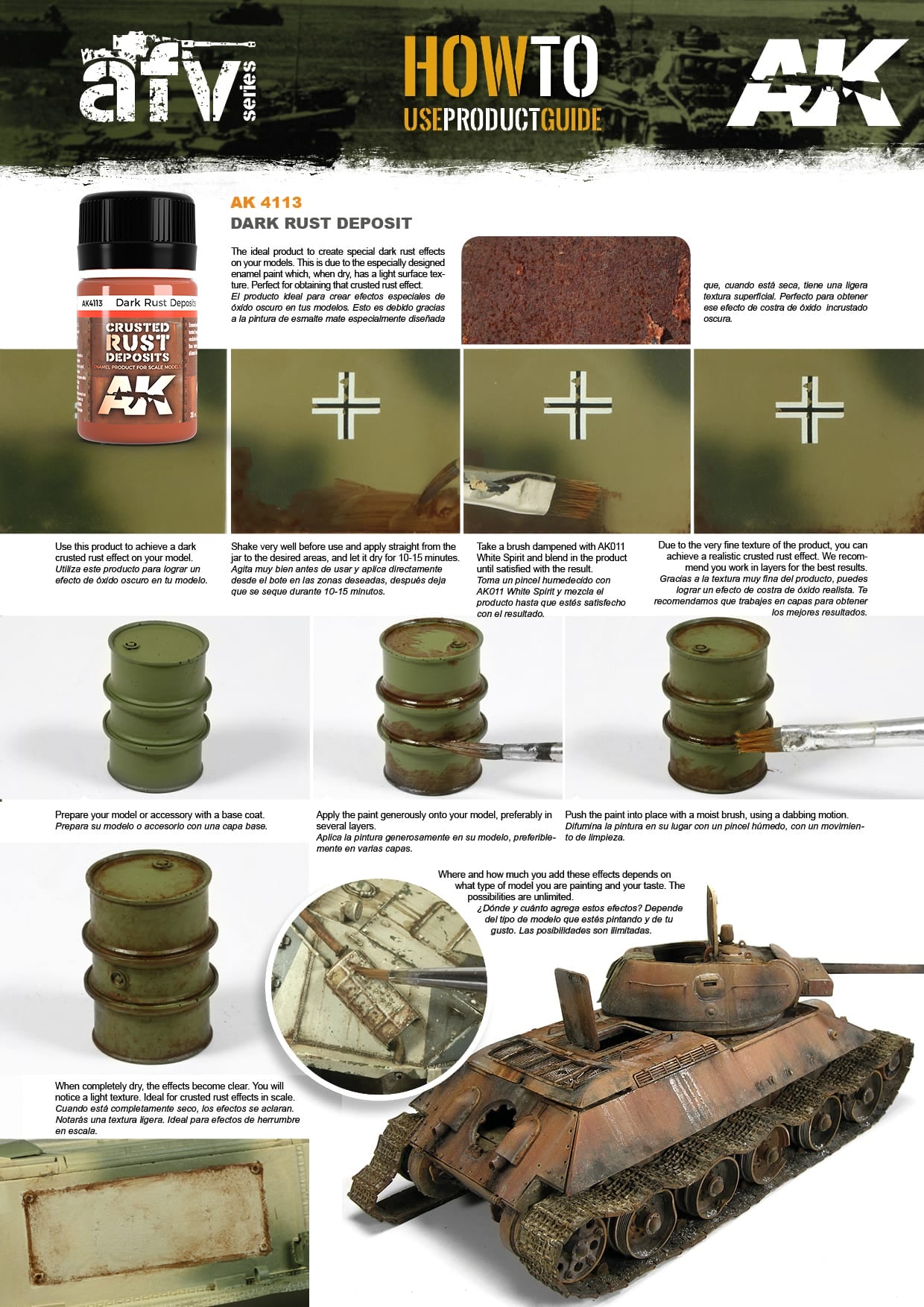 AK Interactive: Deposits - Dark Rust