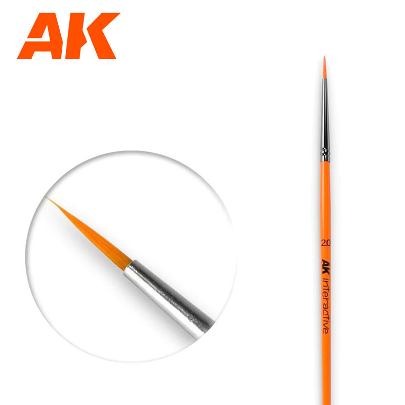 AK Interactive: Round Brush 2/0 Synthetic
