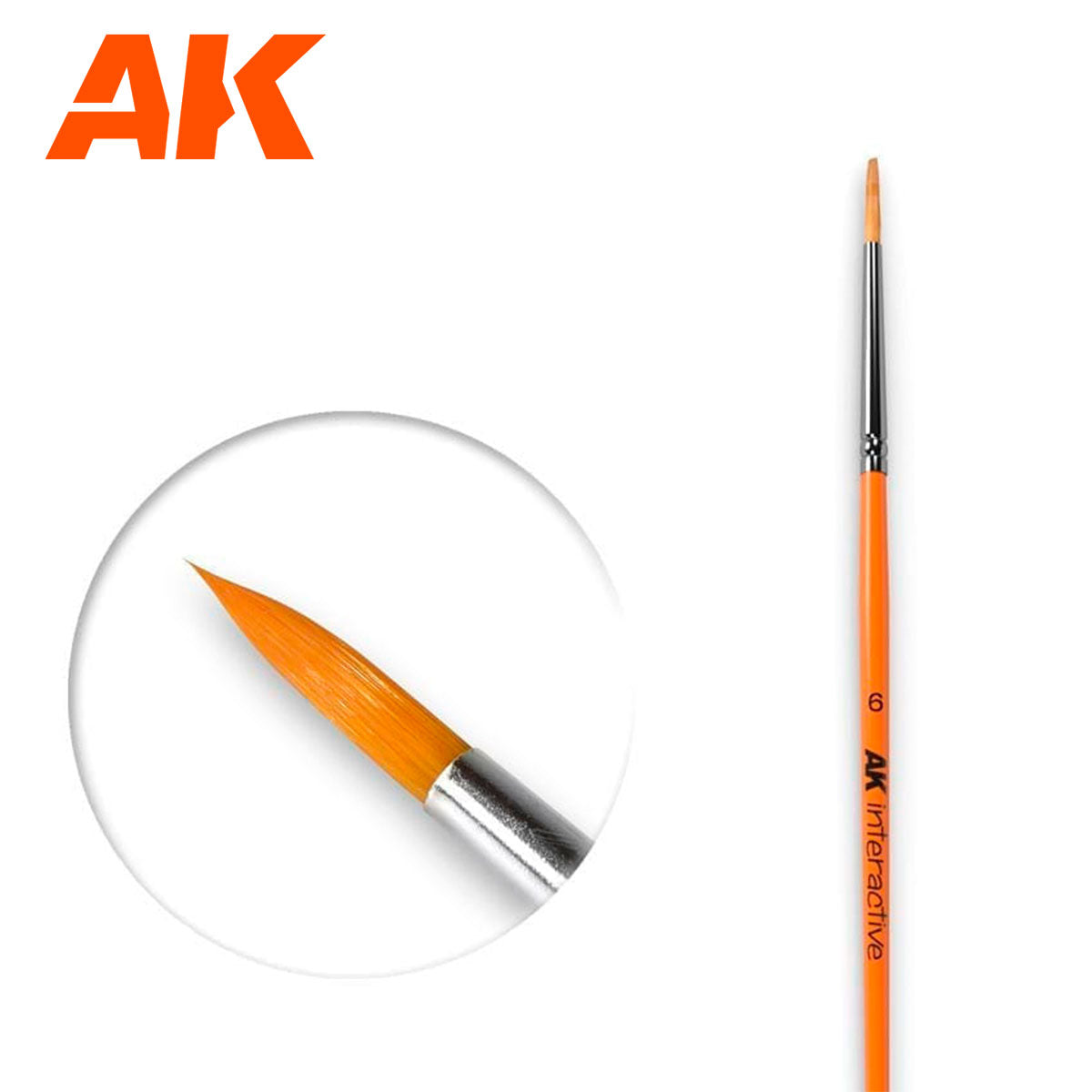 AK Interactive: Round Brush 6 Synthetic