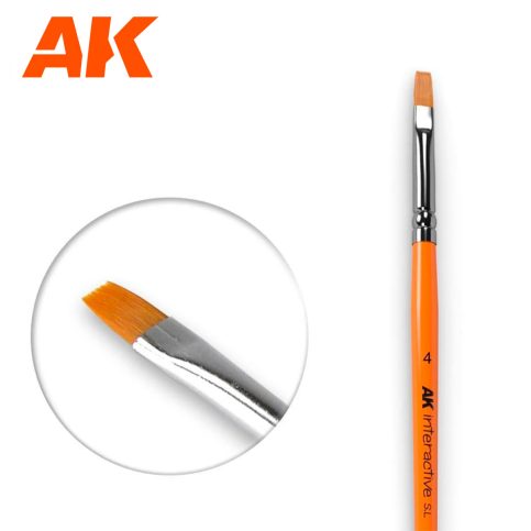 AK Interactive: Flat Brush 4 Synthetic
