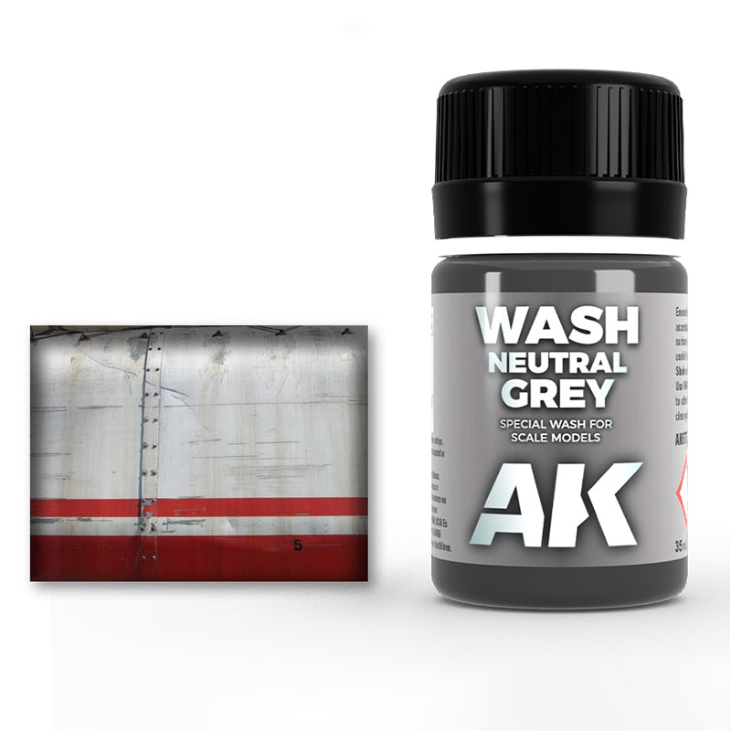 AK Interactive: Washes - Neutral Grey