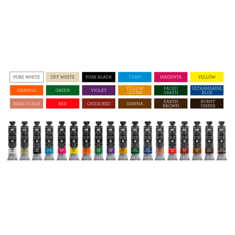 AK Interactive: Artist Dense Acrylic Color - Deluxe Edition Box