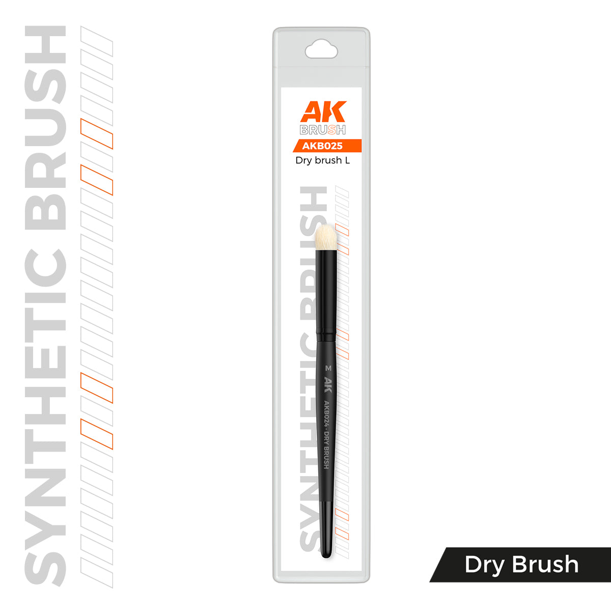 AK Interactive: Brushes - Synthetic Drybrush - L