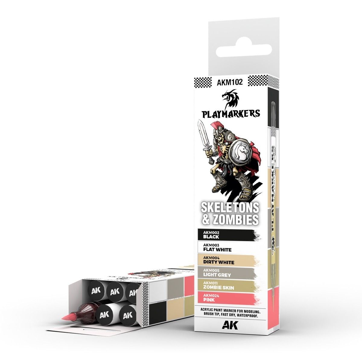 AK Interactive: Playmarkers - Skeletons & Zombies Set