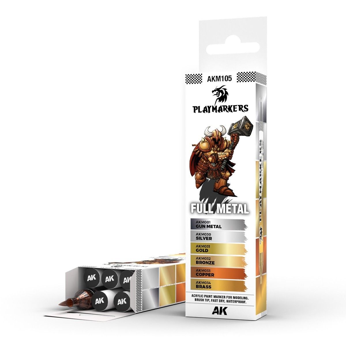 AK Interactive: Playmarkers - Full Metal Set