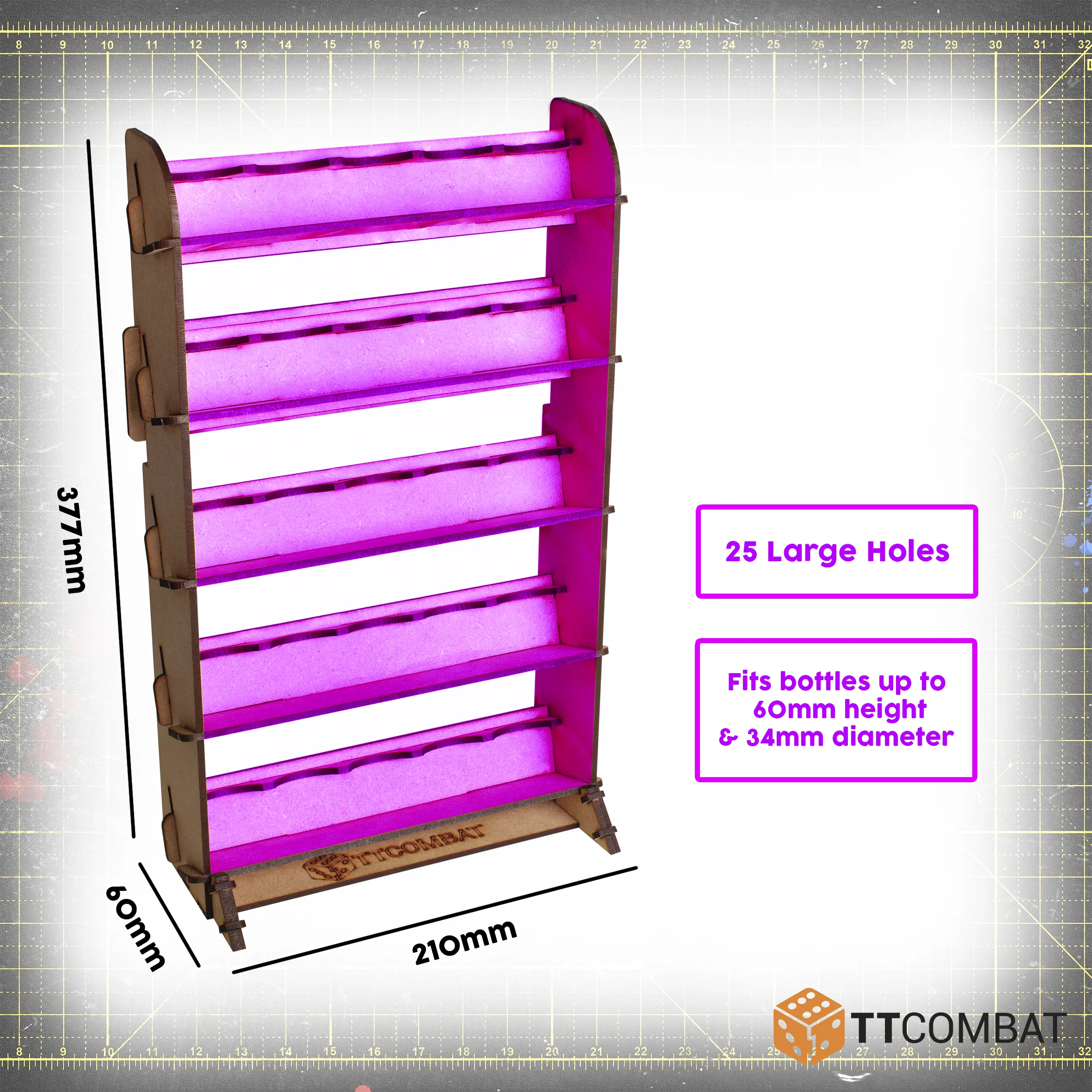 TTCombat - Universal Colour 25 Paint Rack