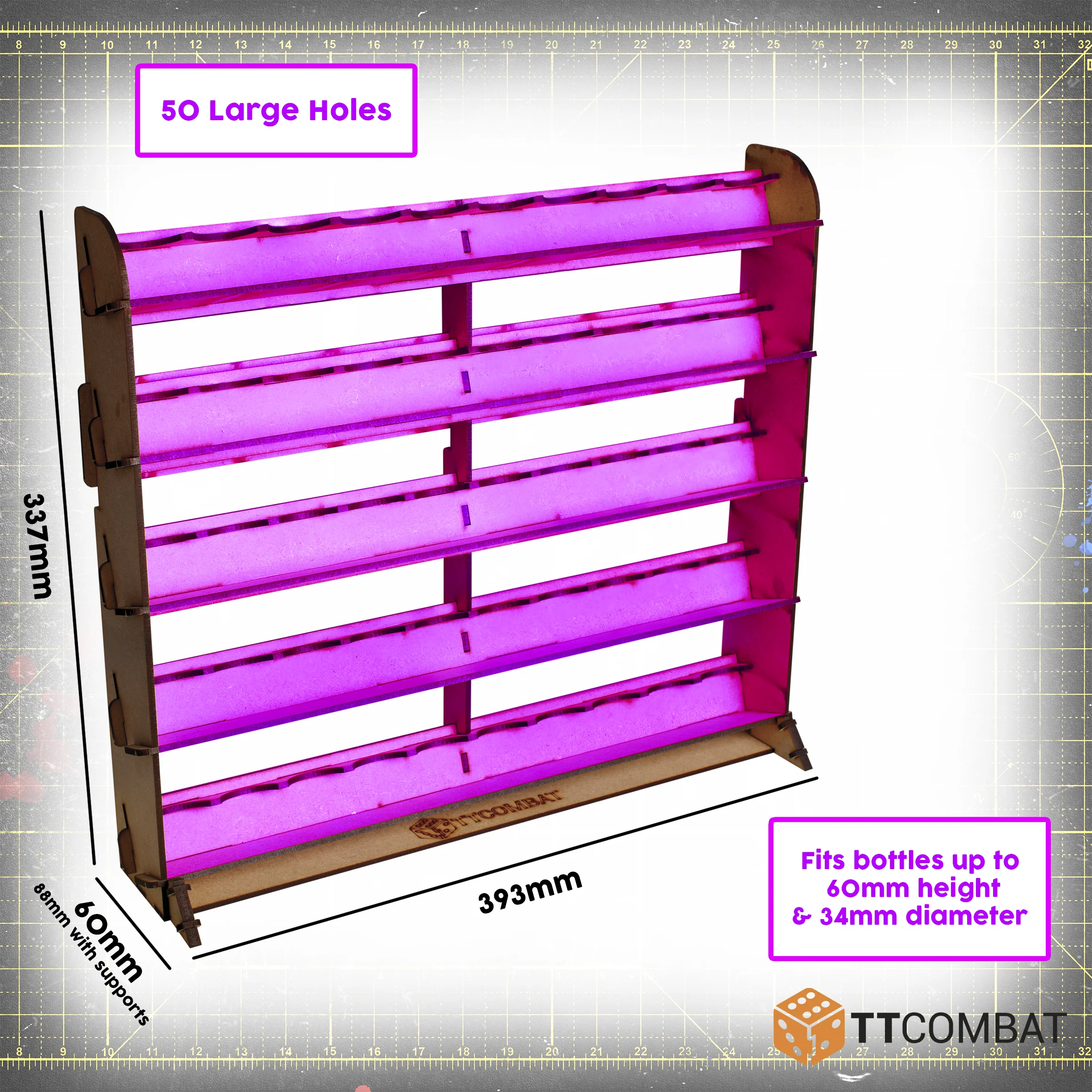 TTCombat - Universal Colour 50 Paint Rack