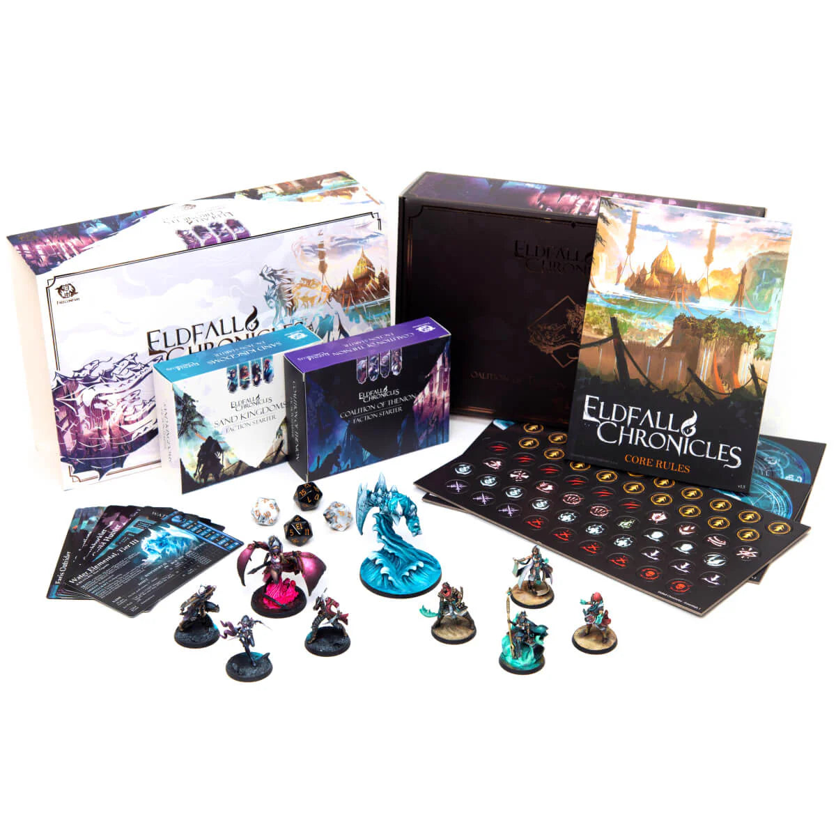 Eldfall Chronicles: Two-Player Starter Set - Coalition of Thenion vs. Sand Kingdoms