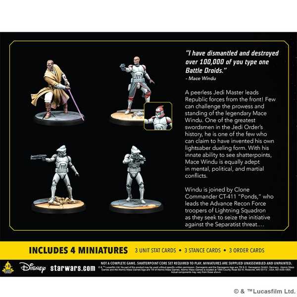 Star Wars Shatterpoint: This Party's Over (Mace Windu Squad Pack)