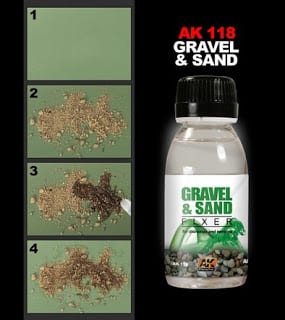 AK Interactive: Gravel and Sand Fixer 100ml