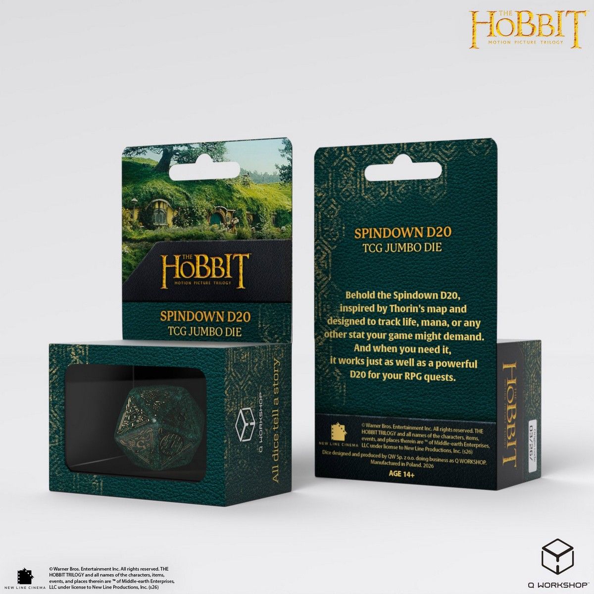 The Hobbit: Jumbo Spindown D20 - Verdant