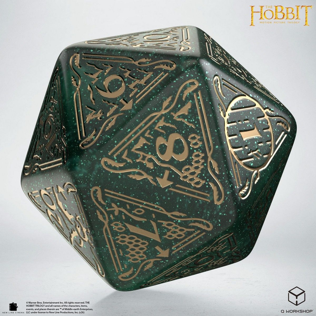 The Hobbit: Jumbo Spindown D20 - Verdant