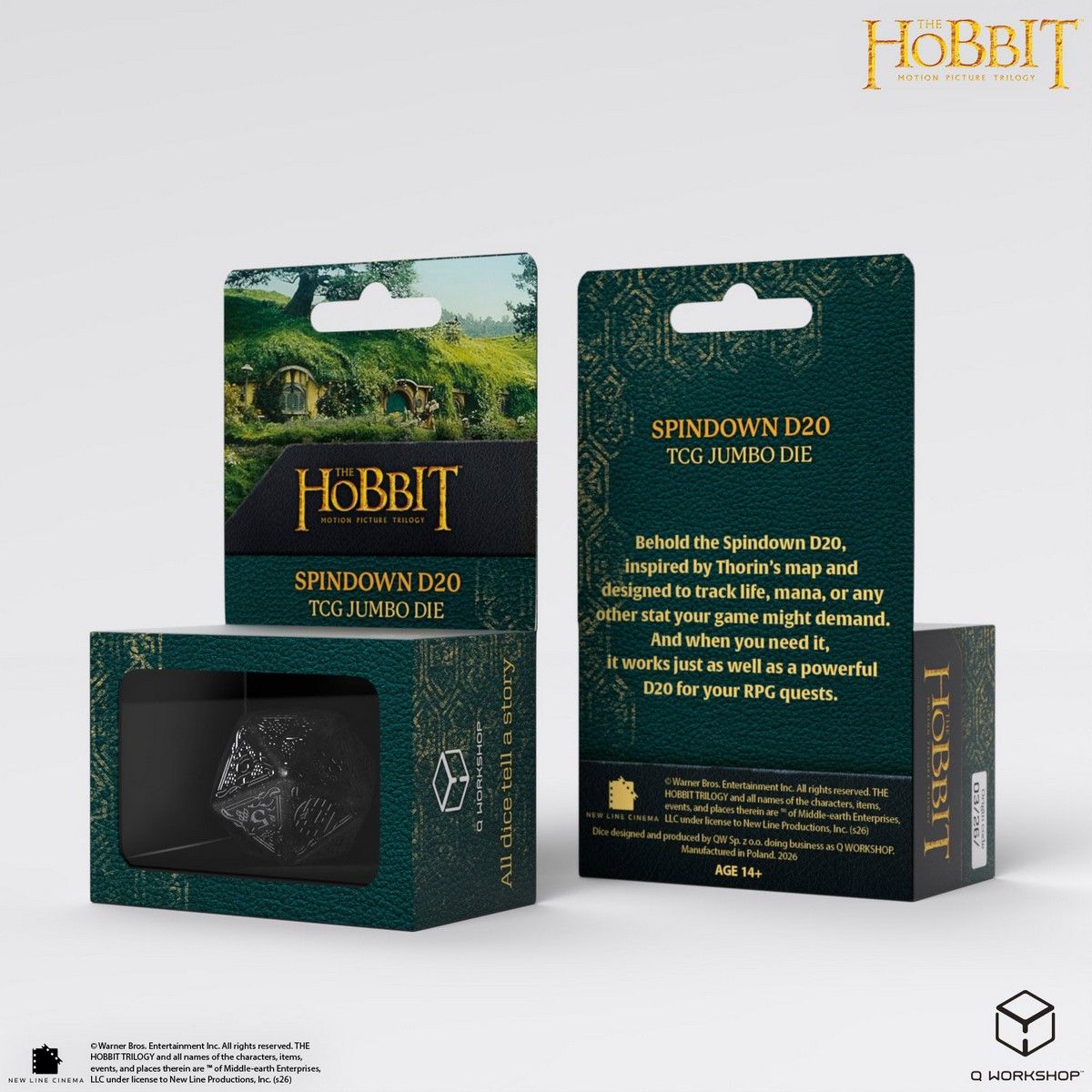 The Hobbit: Jumbo Spindown D20 - Umbral