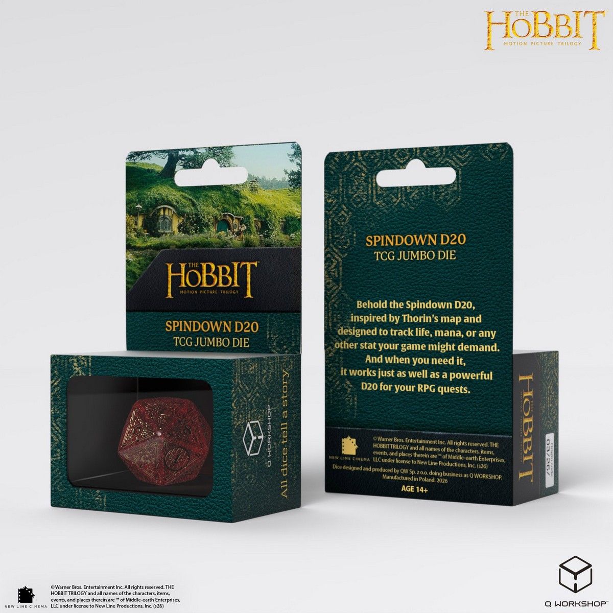 The Hobbit: Jumbo Spindown D20 - Ember
