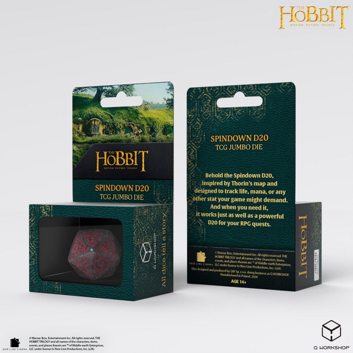The Hobbit: Jumbo Spindown D20 - Lunaris