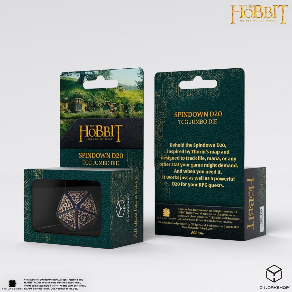 The Hobbit: Jumbo Spindown D20 - Tideborn