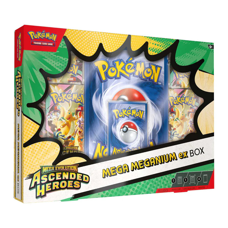 Pokémon TCG: Ascended Heroes - Mega ex Box (Meganium/Emboar/Feraligatr)