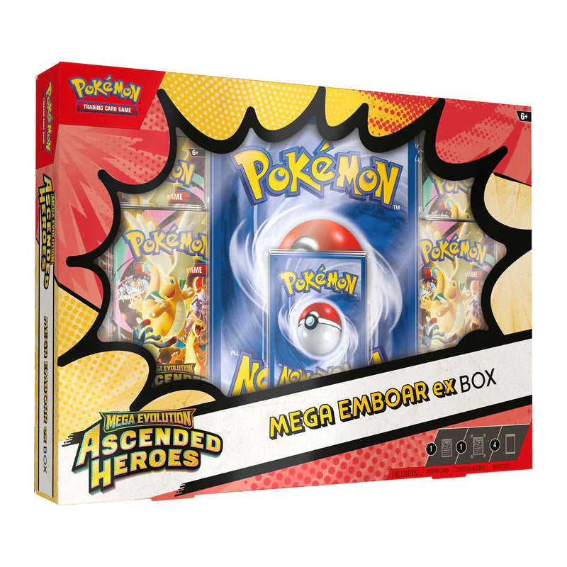 Pokémon TCG: Ascended Heroes - Mega ex Box (Meganium/Emboar/Feraligatr)