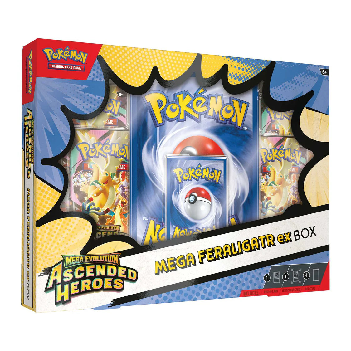 Pokémon TCG: Ascended Heroes - Mega ex Box (Meganium/Emboar/Feraligatr)