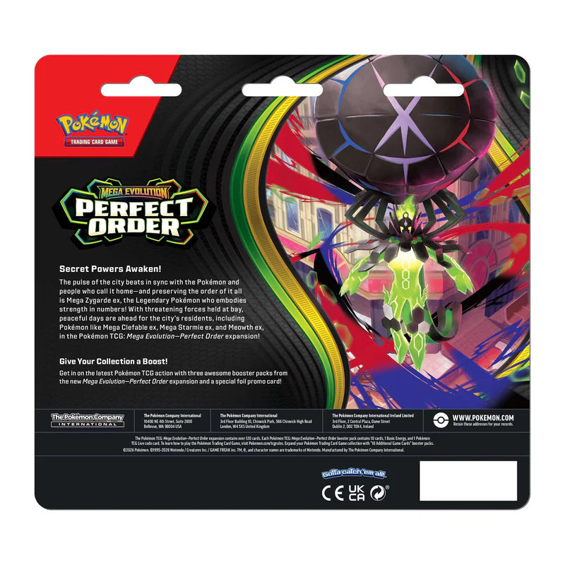Pokemon TCG: Mega Evolution Perfect Order - 3 Pack