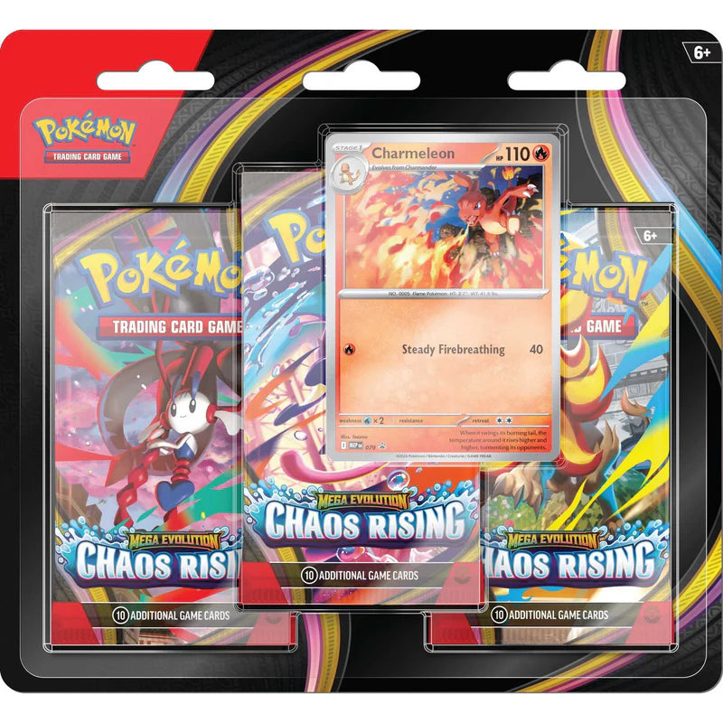 Pokemon TCG: Mega Evolution Chaos Rising - 3 Pack